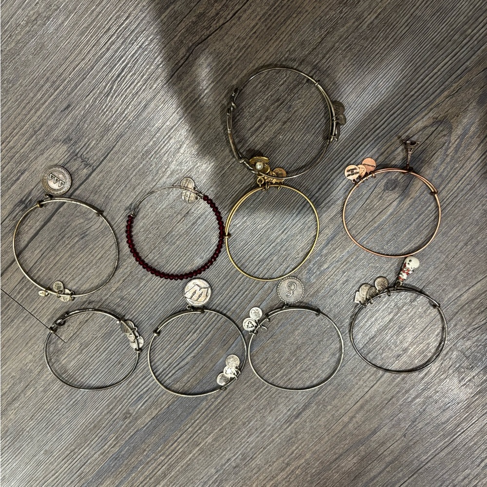 Alex and Ani Gold and Silver Charm Bracelets